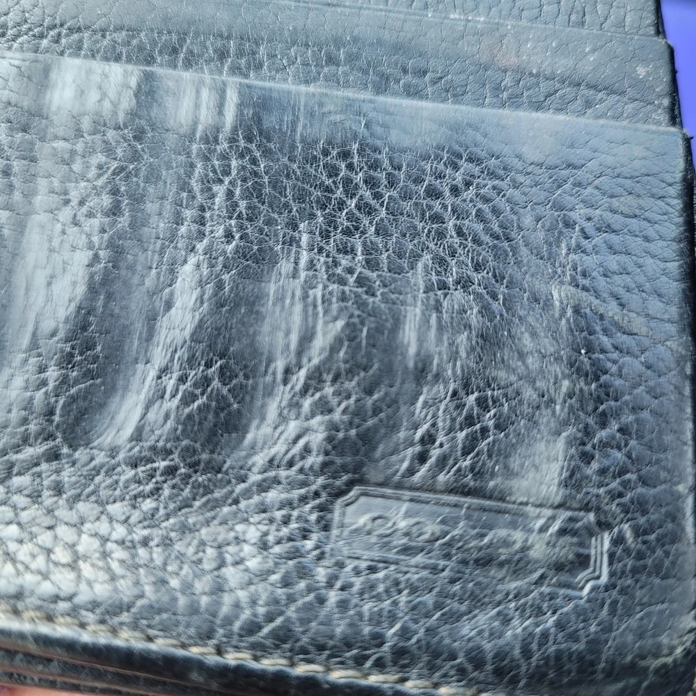 Old Vintage Black Leather COACH Wallet